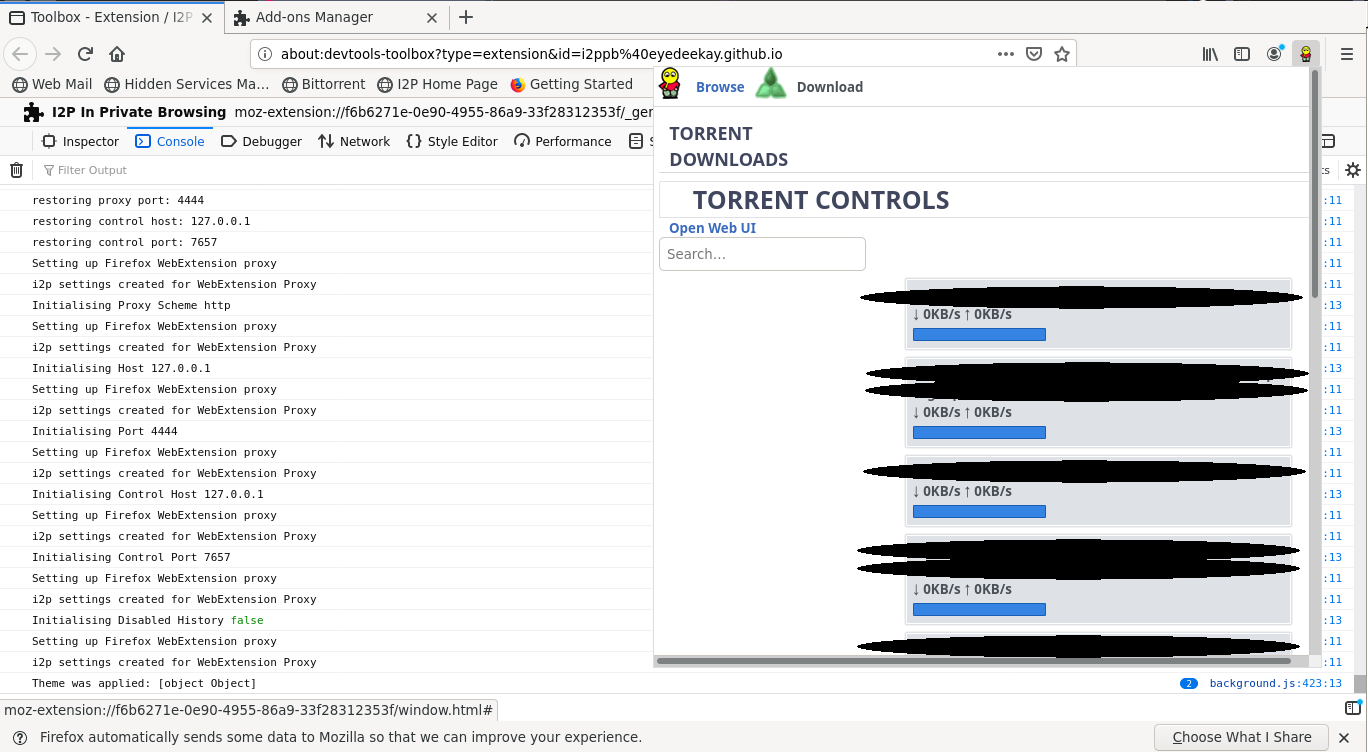 Monitoring torrents